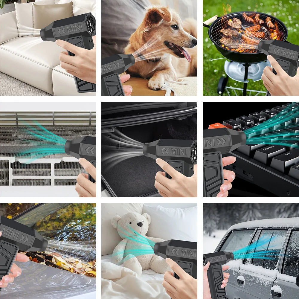 Turbo Jet Fan Electric Air Duster for Fast Cleaning