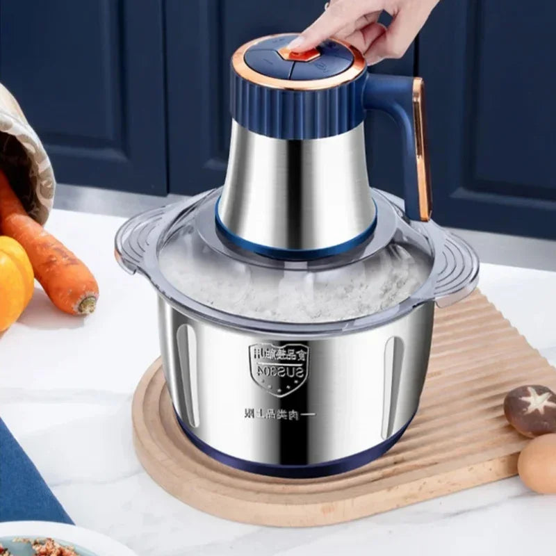 Stainless Steel Electric Meat Grinder And Vegetable Slicer Processor