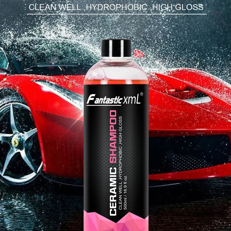 Concentrated Car Wash Shampoo with High Gloss Ceramic Wax