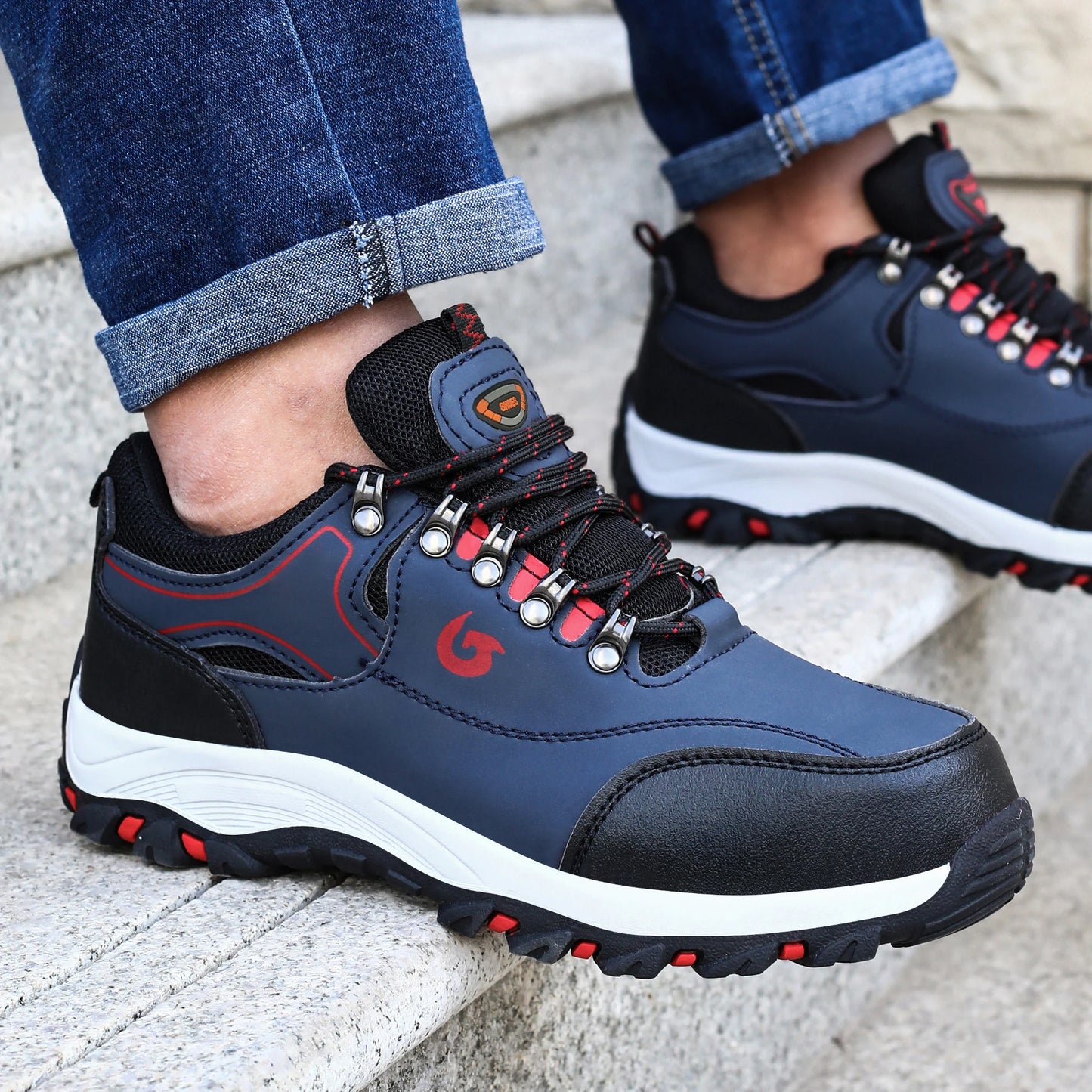 Steel Toe Cap Shoes For Men Protective Work Boots Puncture Proof Safety Sneakers Construction Footwear