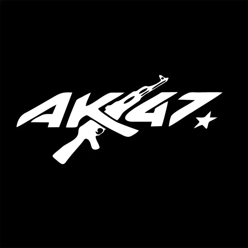 Personalized AK47 Gun Creative Car Sticker Auto Body Bumper Window Motorcycle Laptop Wall Vinyl Decal Car Accessories