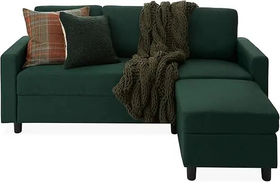 Modern Upholstered L-Shape Sectional Sofa with Chaise Lounge