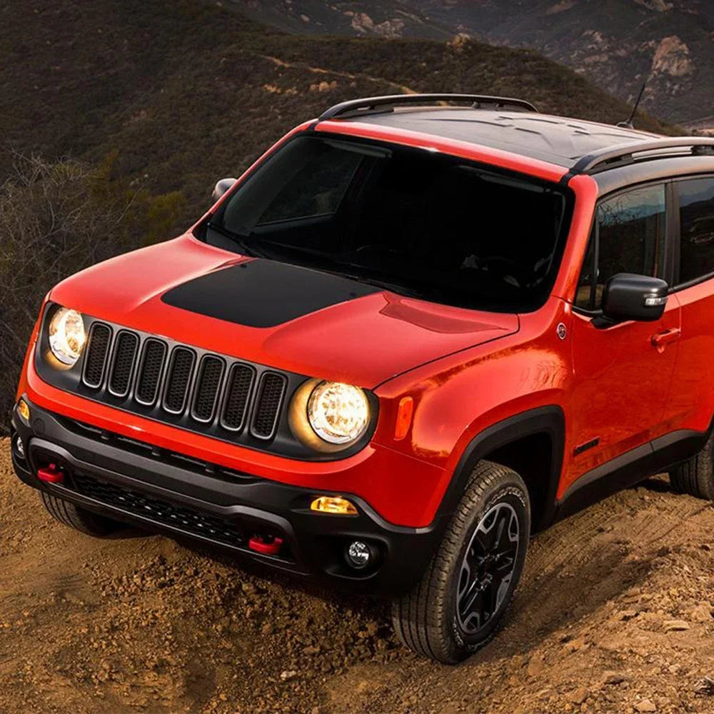 3D Carbon Fiber Scratch Protection Hood Bonnet Film Car Styling Stickers Decals For Jeep Renegade Accessories