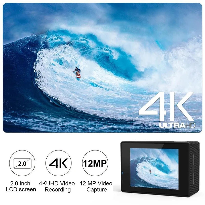 Ultra HD Action Camera With WiFi For Indoor And Outdoor Adventures