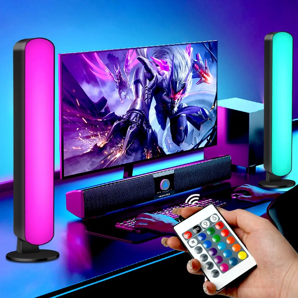 Music Sync LED Night Light Bars for Gaming and Relaxation