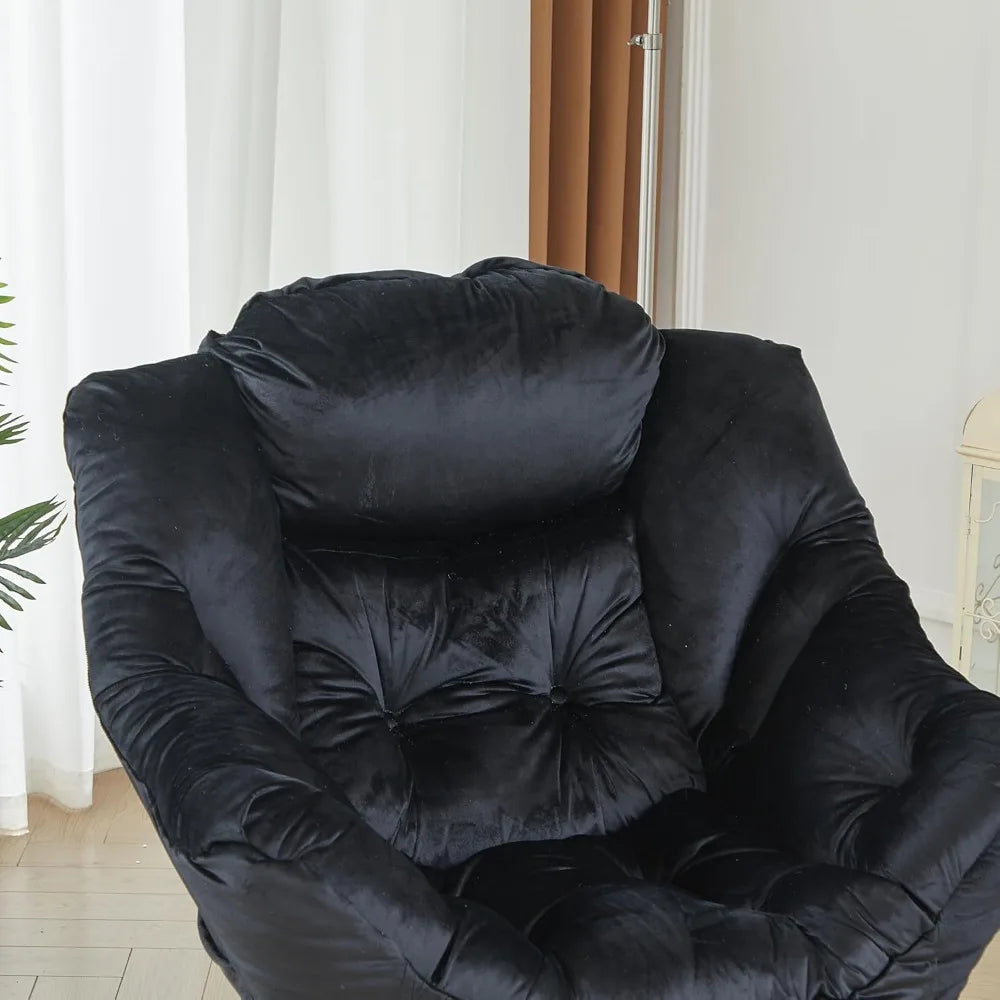 Cozy Fabric Lazy Chair Lounge Armchair for Living Room