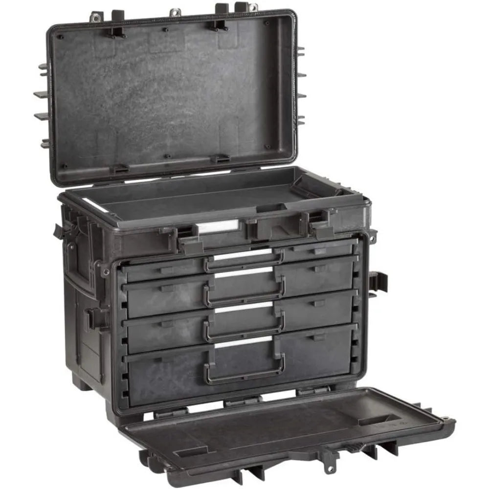 Mobile Tool Chest With Drawers Waterproof Stackable Lockable Impact Resistant
