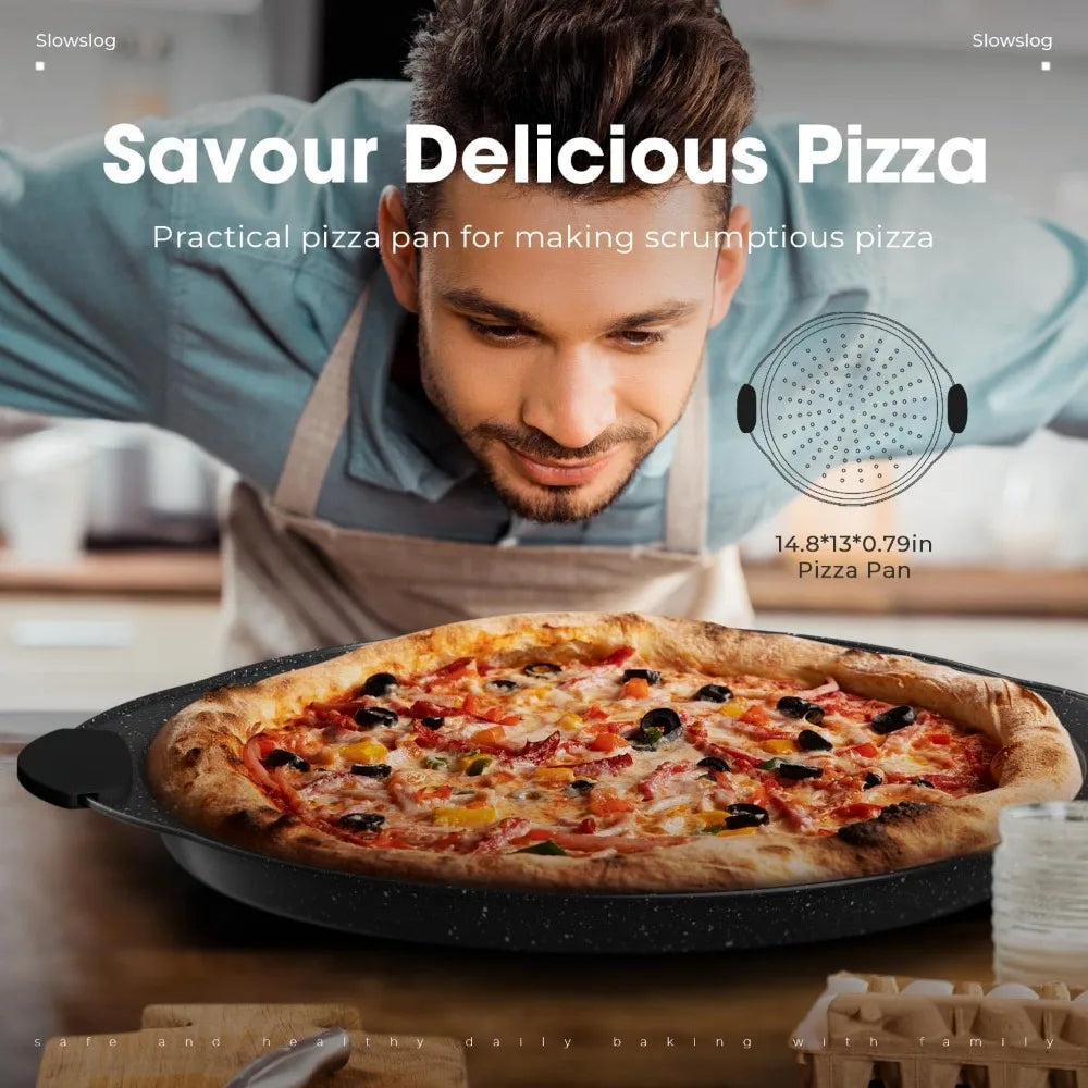 Nonstick 11 Piece Baking Pan Set With Silicone Handles