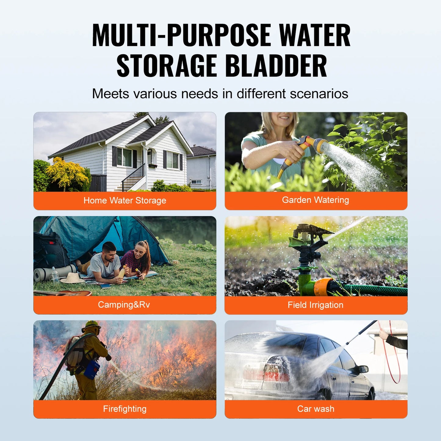 Portable Water Storage Bladder Tank for RV and Outdoor Use