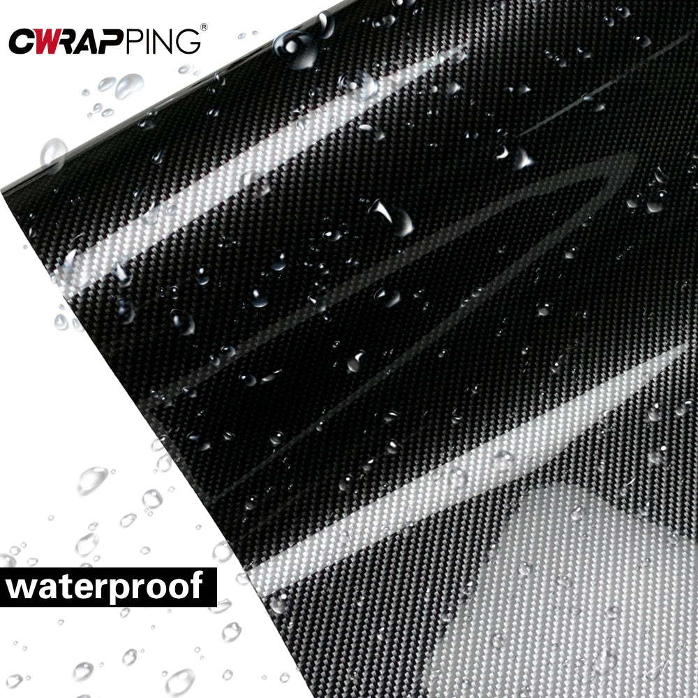 9D Carbon Fiber Vinyl Film High Gloss Car Sticker Wrap for Motorcycle and Vehicle Accessories