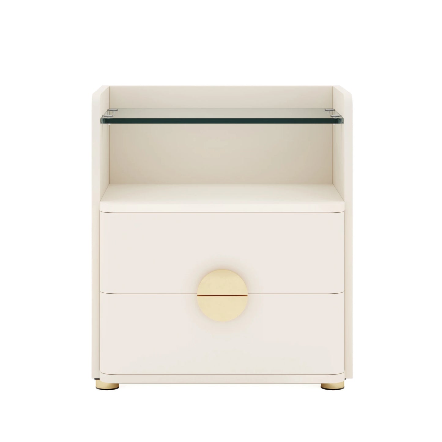 Tribesigns Nightstands 2 Drawer Modern Night Stand Storage