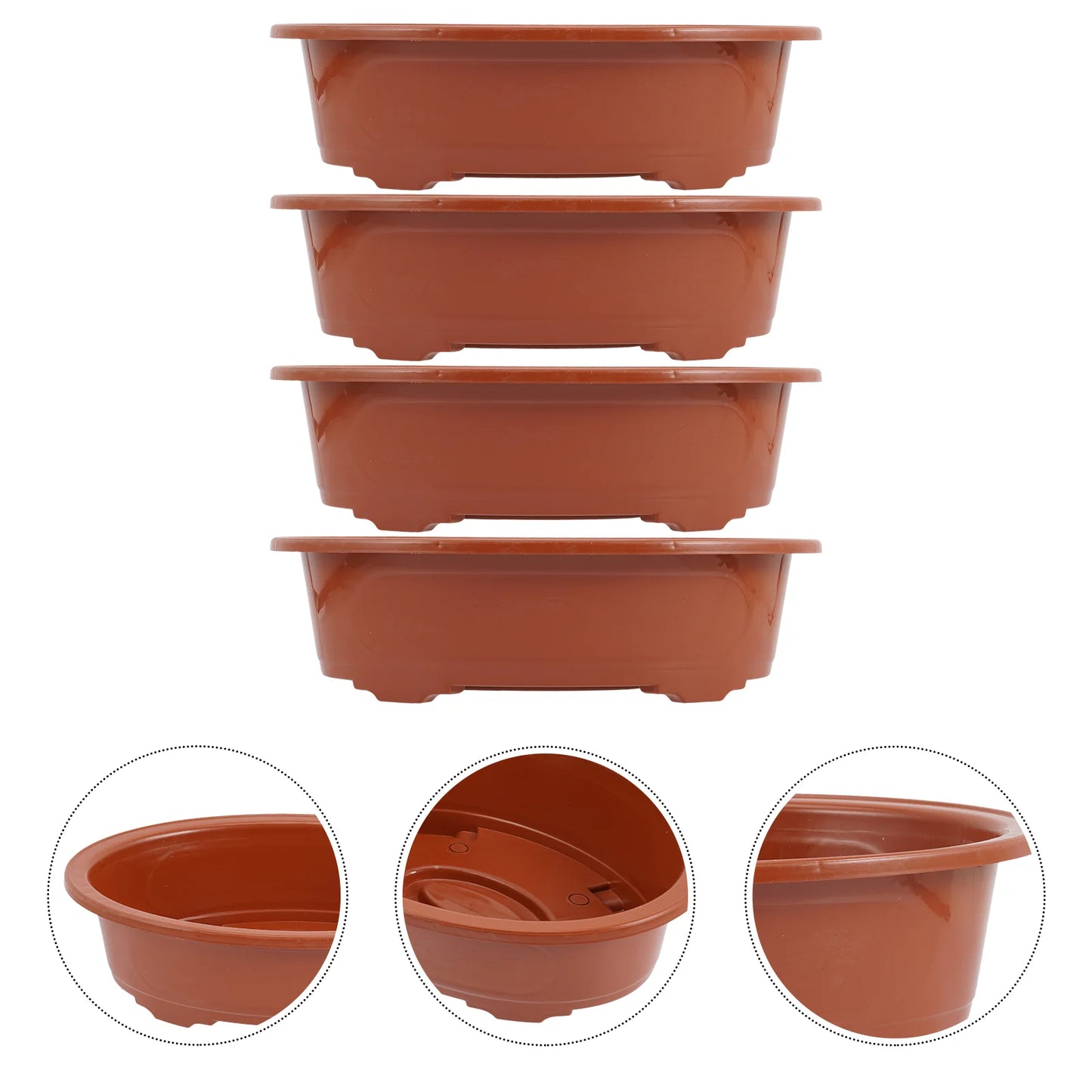 Thickened Flower Pot Set for Indoor Plants and Succulents