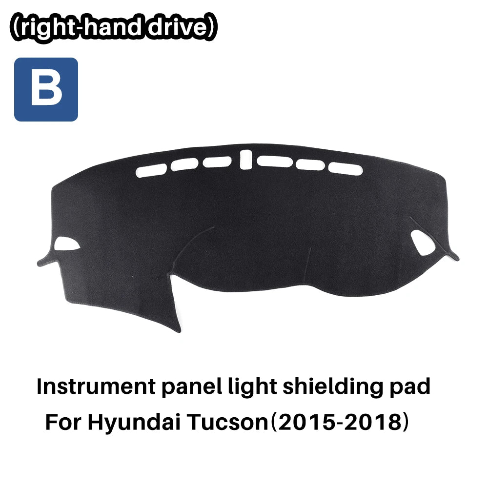 Hyundai Tucson Flannel Dashboard Cover Anti-UV Light Pad