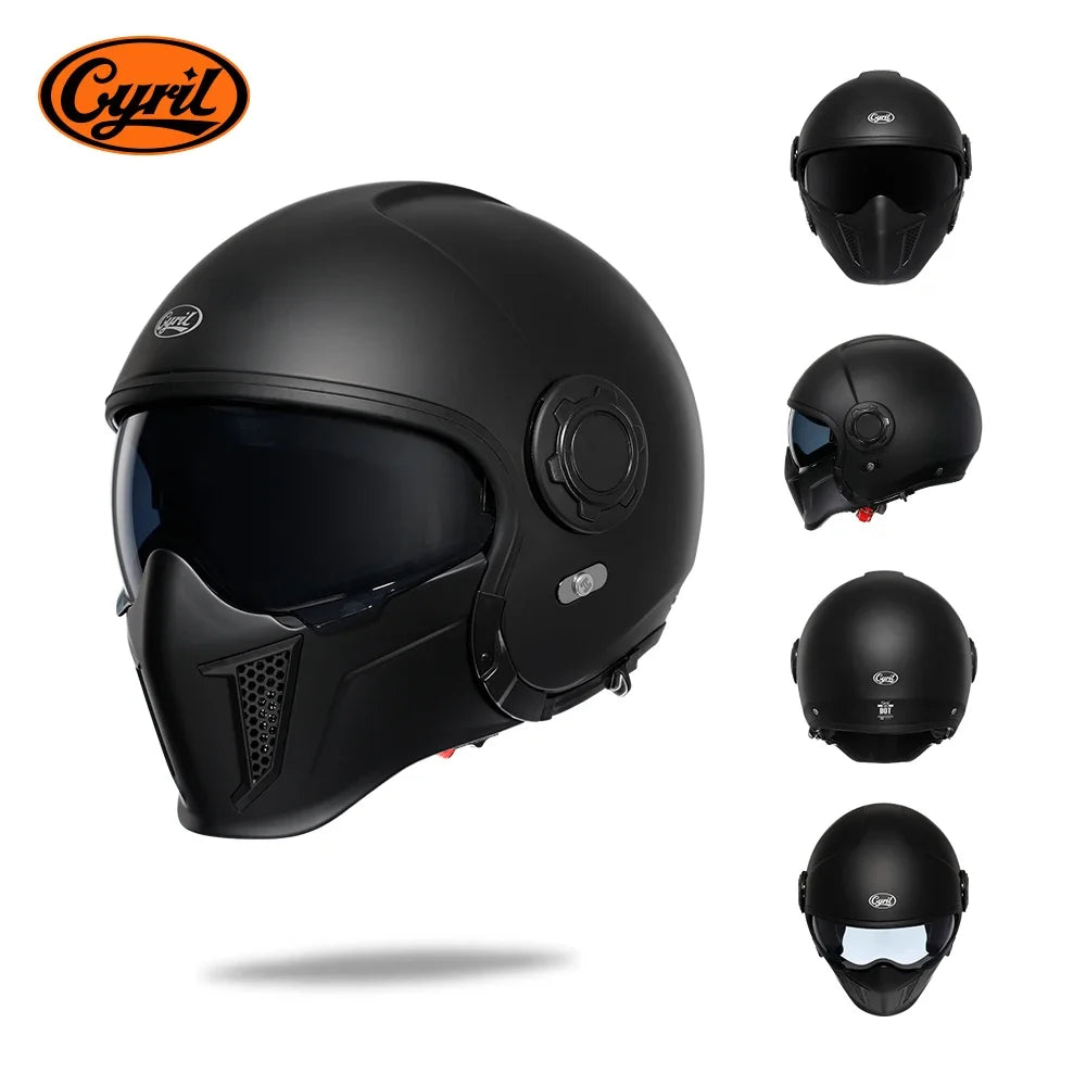 Cyril Modular Motorcycle Helmet DOT ECE Approved Full Face