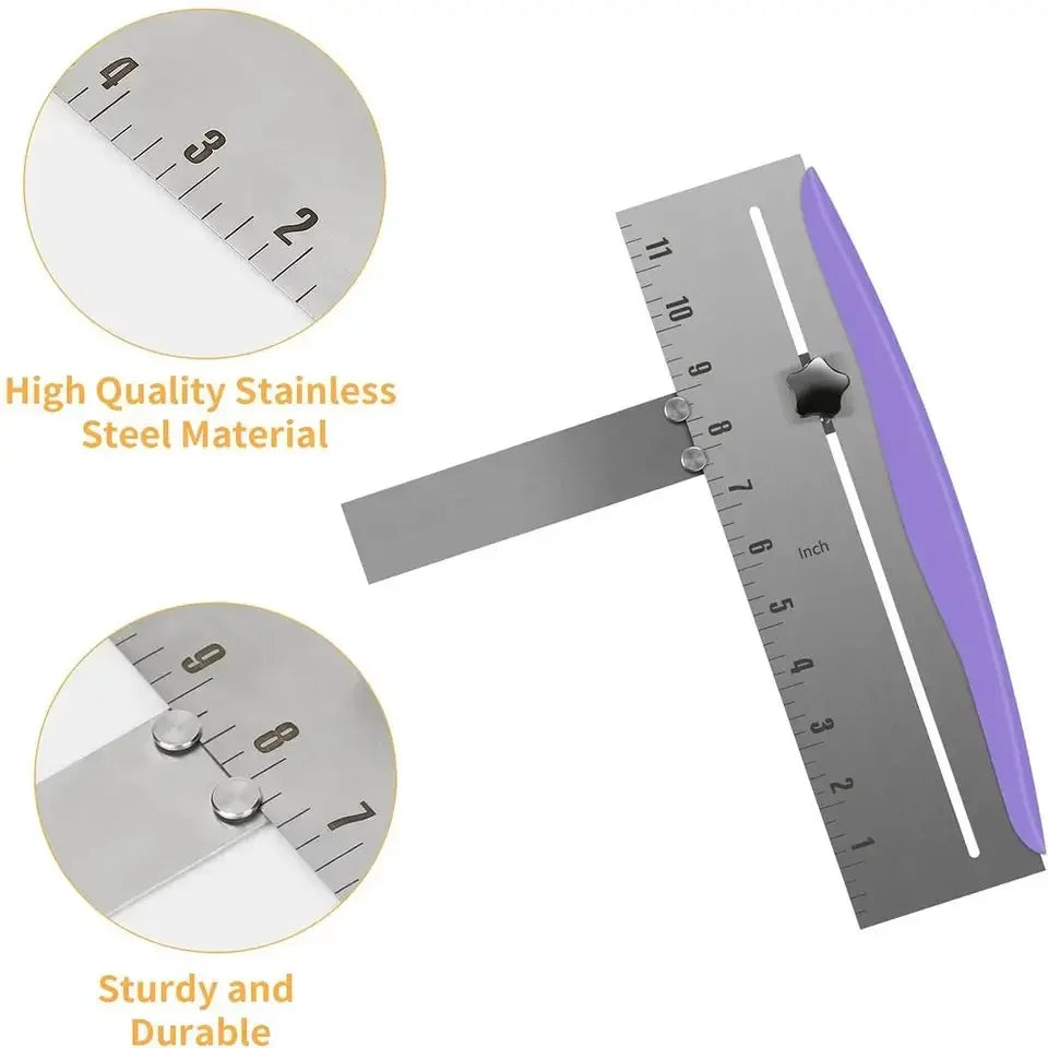 Adjustable Stainless Steel Cake Scraper for Perfect Edges