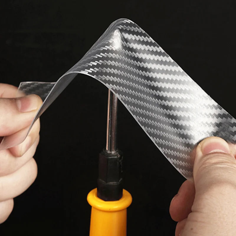 Transparent Carbon Fiber Car Trim Bumper Door Sill Film Anti Scratch Guard Sticker Strip Invisible Body Film