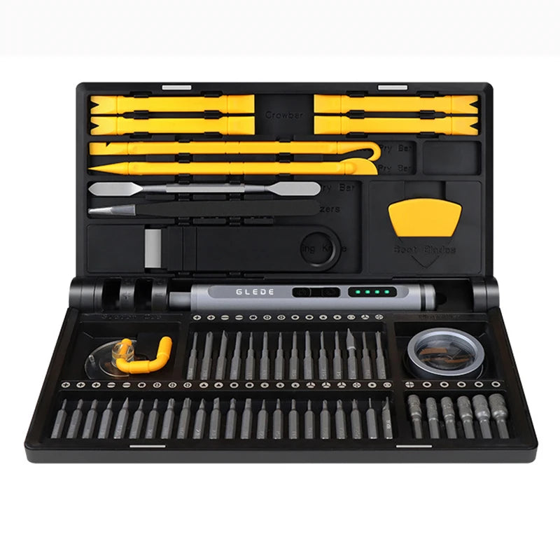Wireless Rechargeable Screwdriver Set With LED Light Bits