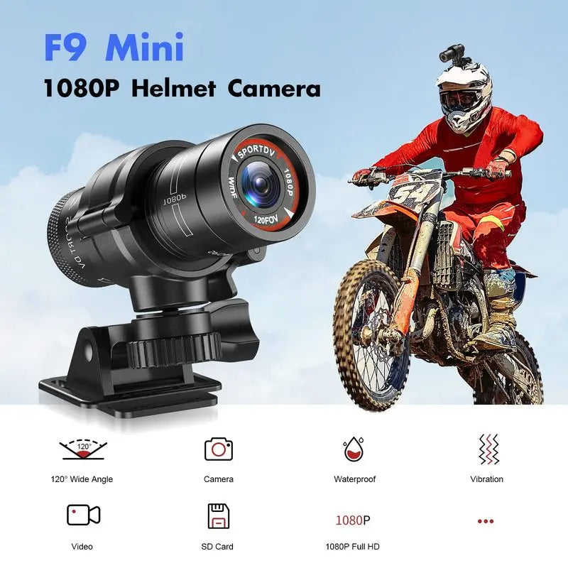 F9 Action Camera for Bike and Motorcycle Adventures