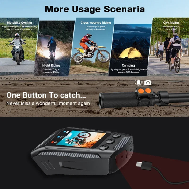 3 in 1 Multifunction Sport DV Dash Cam Action Camera