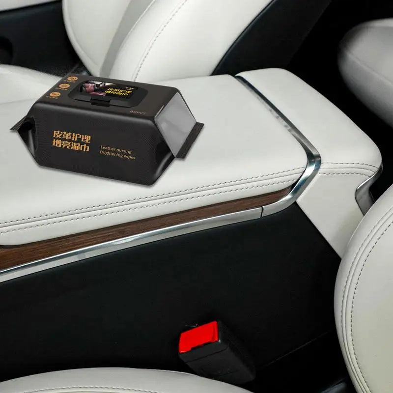 Leather Interior Wipes for Car Cleaning and Maintenance