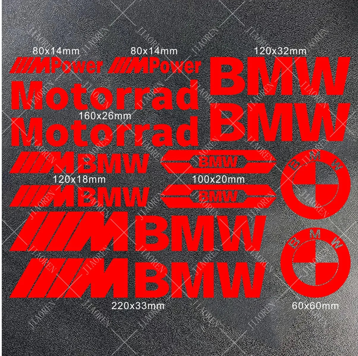 BMW Vinyl Sticker Logo Motorcycle Tank Decal Kit S1000RR