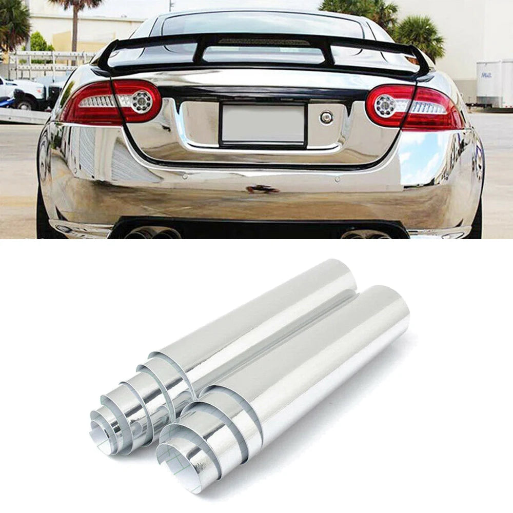 Silver Auto Car Styling Color Changing Vinyl Wrap Electro Coating Chrome Plating Mirror Decal Sheet