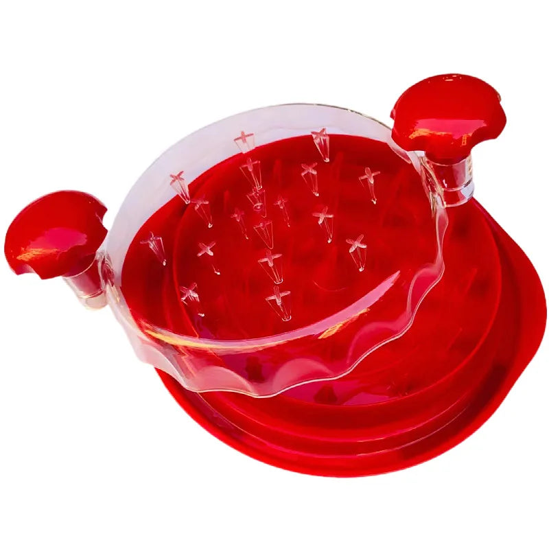 Efficient Chicken Shredder with Clear Lid and Ergonomic Handle