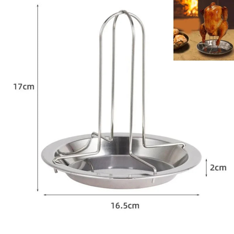 Non-Stick Stainless Steel BBQ Rib Rack for Perfect Grilling