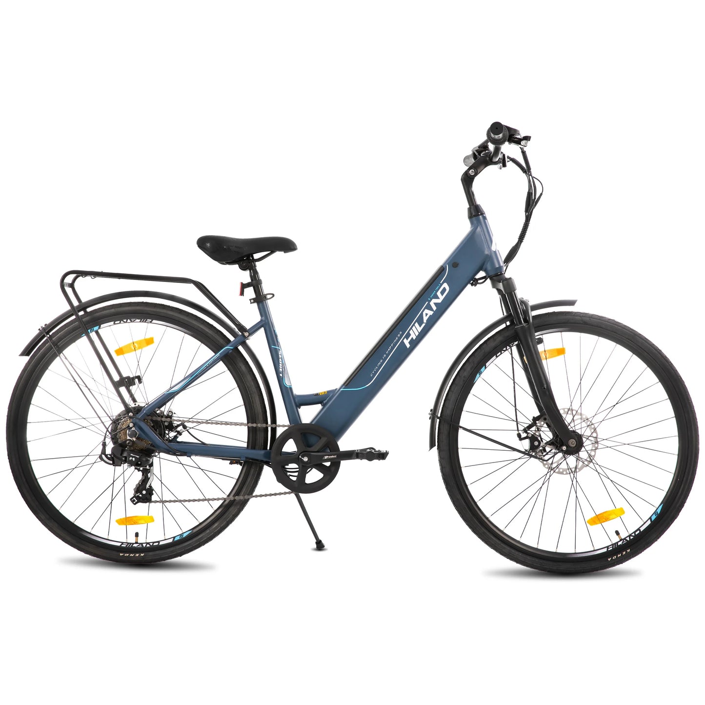 Hiland Electric Road Bike With Detachable Battery LCD