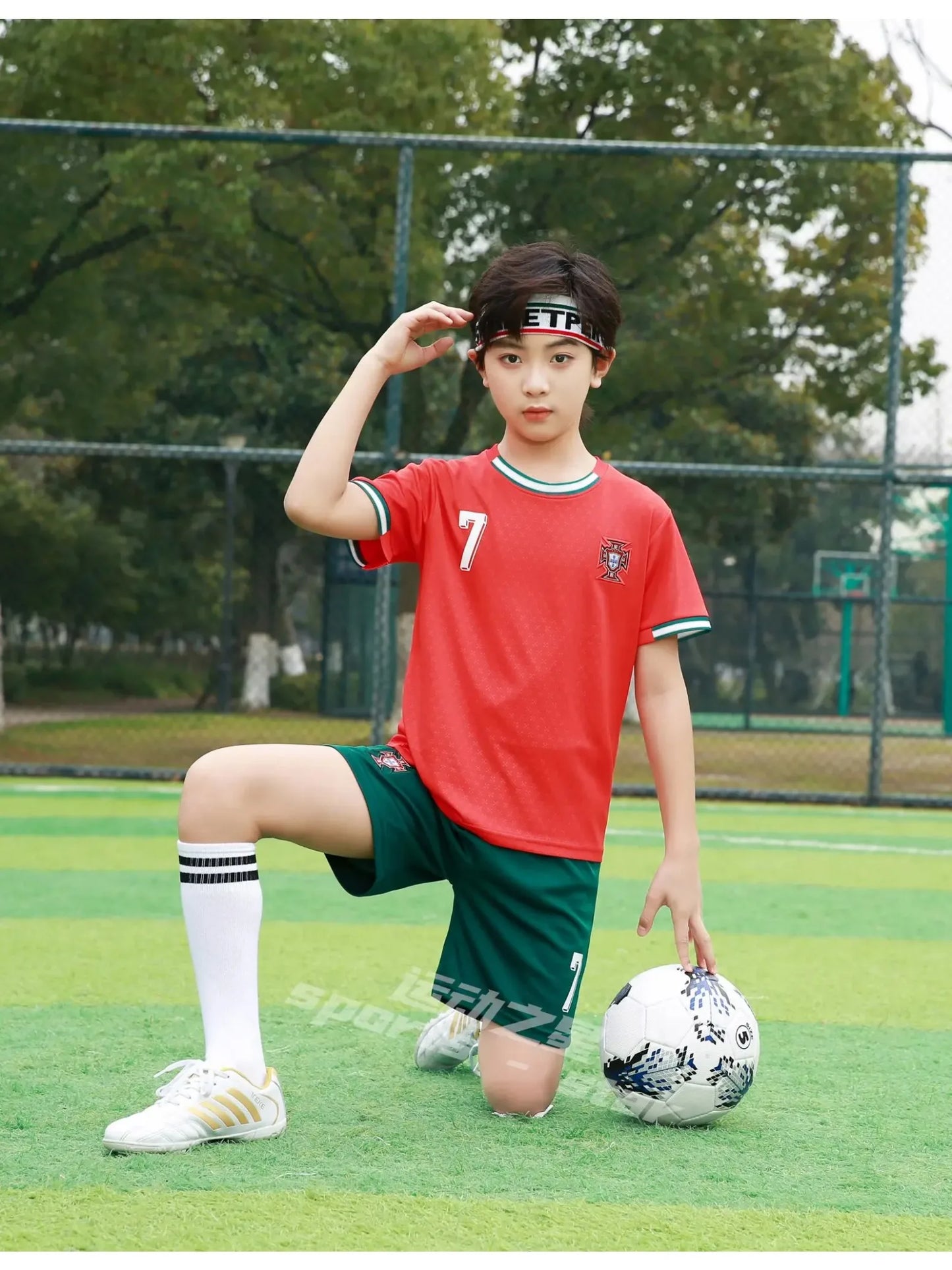 Guangdong Kids Sports Soccer Training Jersey Uniform