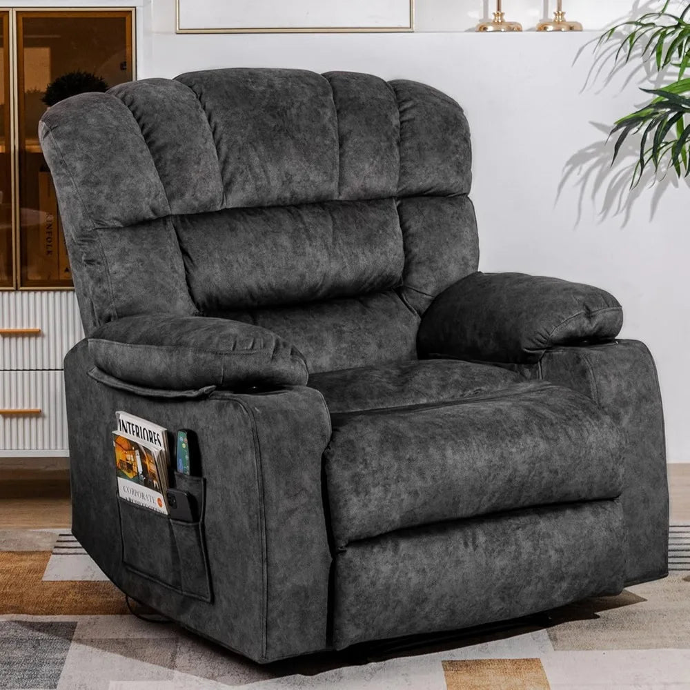 XMSJ Modern Recliner Chair Ergonomic Lounge Single Sofa