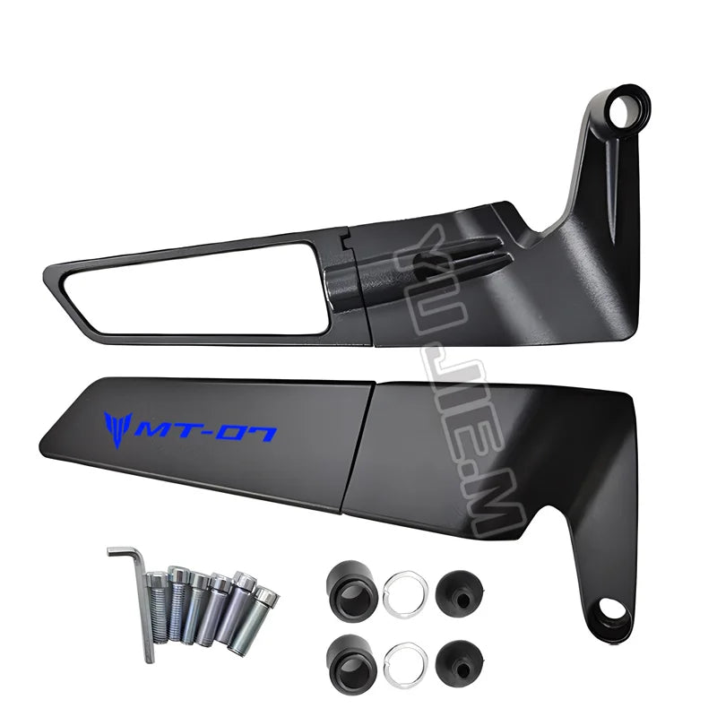 For Yamaha MT-07 MT07 MT 07 Motorcycle New Pattern High Quality CNC Rearview Mirror Fixed Wing