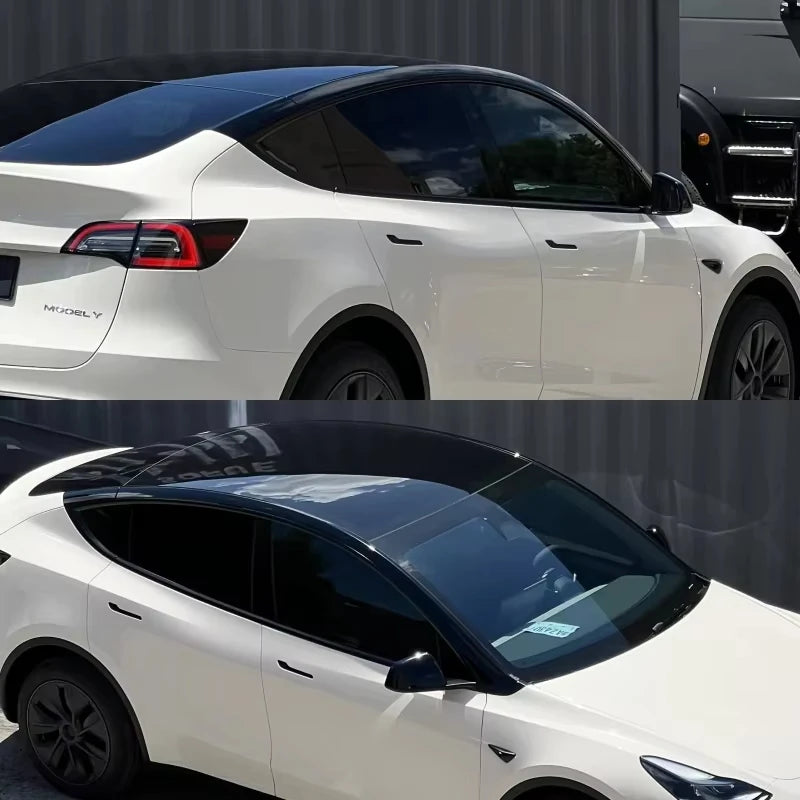 Customized Suspended Roof Film Invisible Car Body Suit Black TPU Protective Film for Tesla Model Y 2020 to 2023