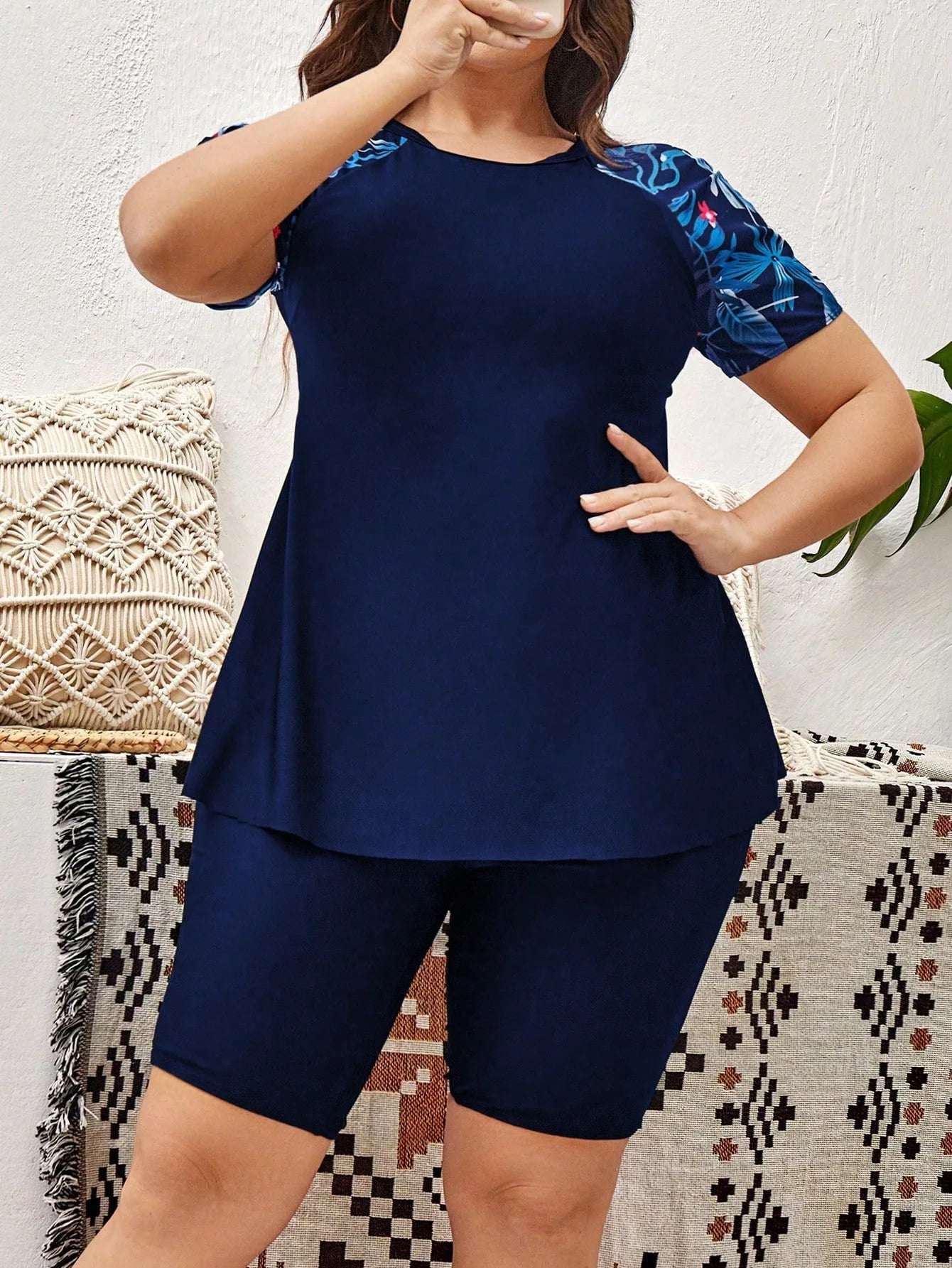 Plus Size Two-Piece Swimsuit for Active Women