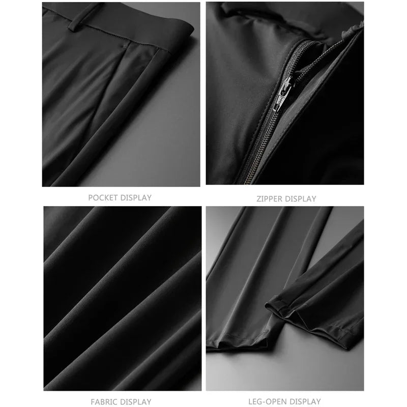TFETTERS Fashion Ice Silk Casual Pants for Men