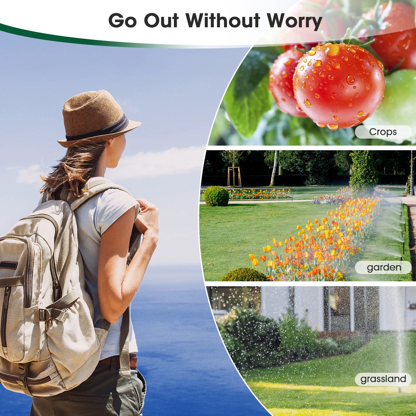 Insoma 2 Zone Sprinkler Timer Programmable Garden Hose Timer Water Saving Irrigation Controller for Lawn Yard Drip Systems IPX5