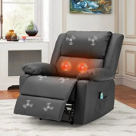 Recliner Chair with Massage and Heat Function for Relaxation