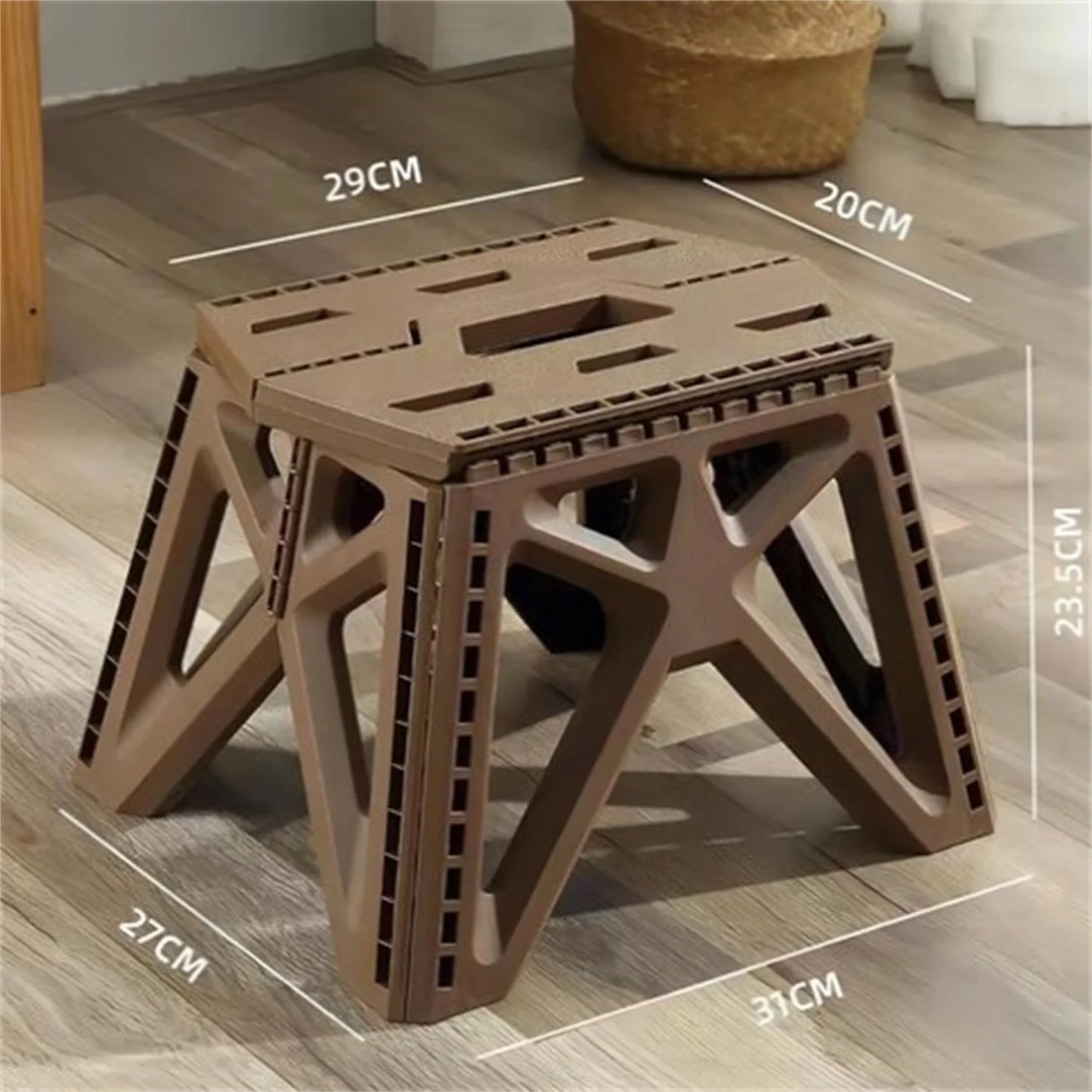 LELINDA Outdoor Folding Stool Portable Beach Chair Camping