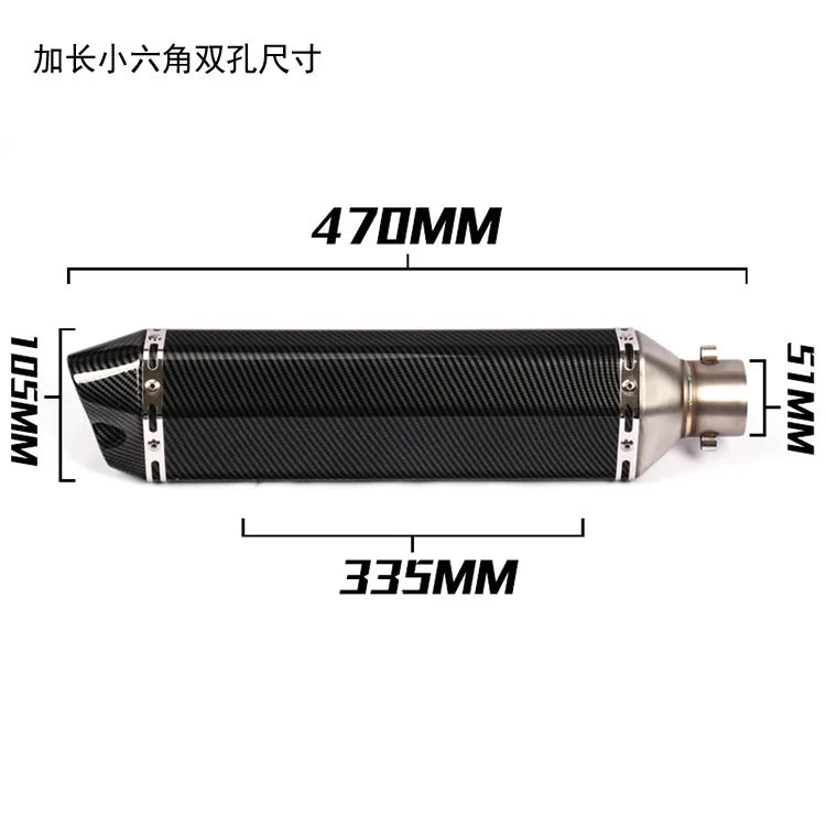 Choice Escape Moto Tube Exhaust Muffler DB Killer Universal