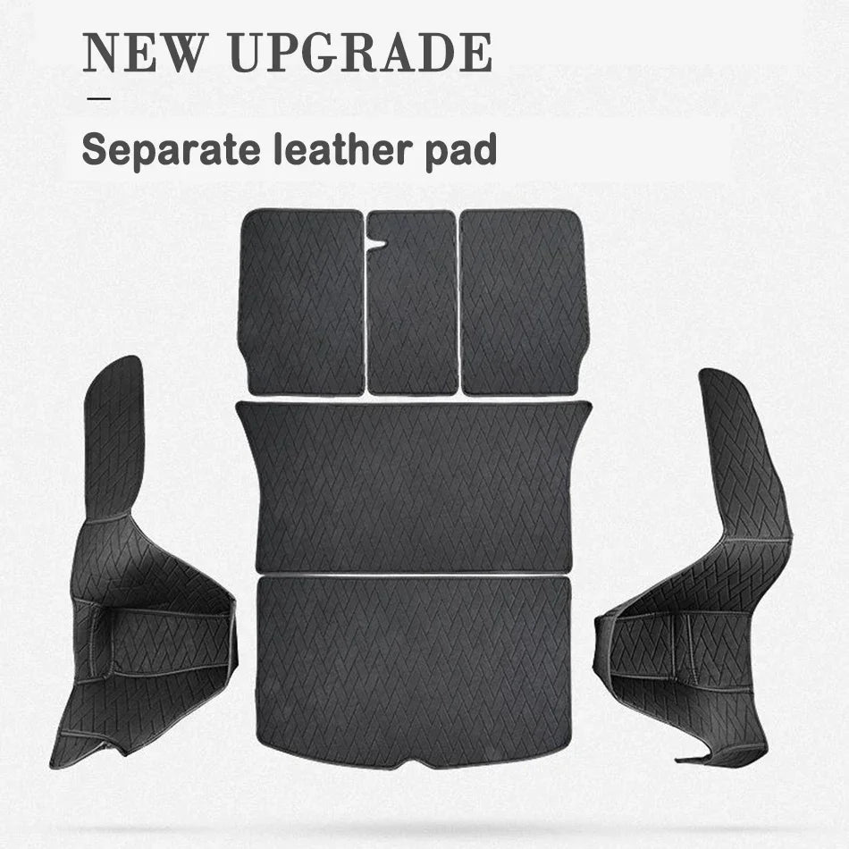 Leather Trunk Mats Waterproof Cargo Liner for Tesla Model Y by NovaAcc