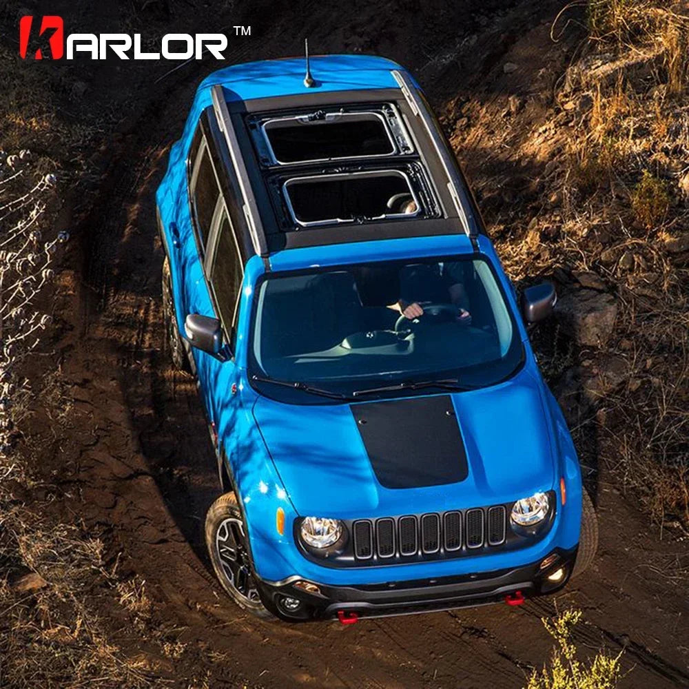 3D Carbon Fiber Scratch Protection Hood Bonnet Film Car Styling Stickers Decals For Jeep Renegade Accessories
