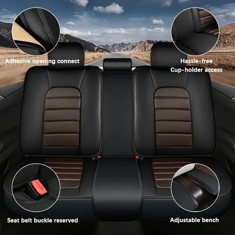 Suitable For Cadillac CTS 2014 2019 Models Car Seat Cover Thickened PU Leather Material 5 Pieces Full Set