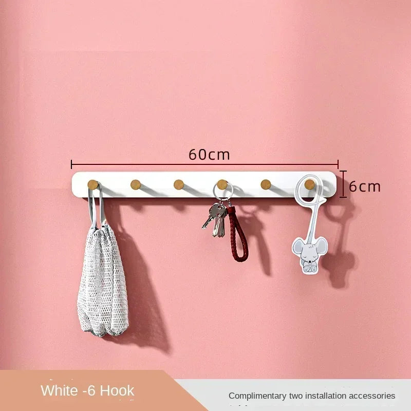 Oeny Multifunctional Coat Rack With Wall Hooks And Shelving