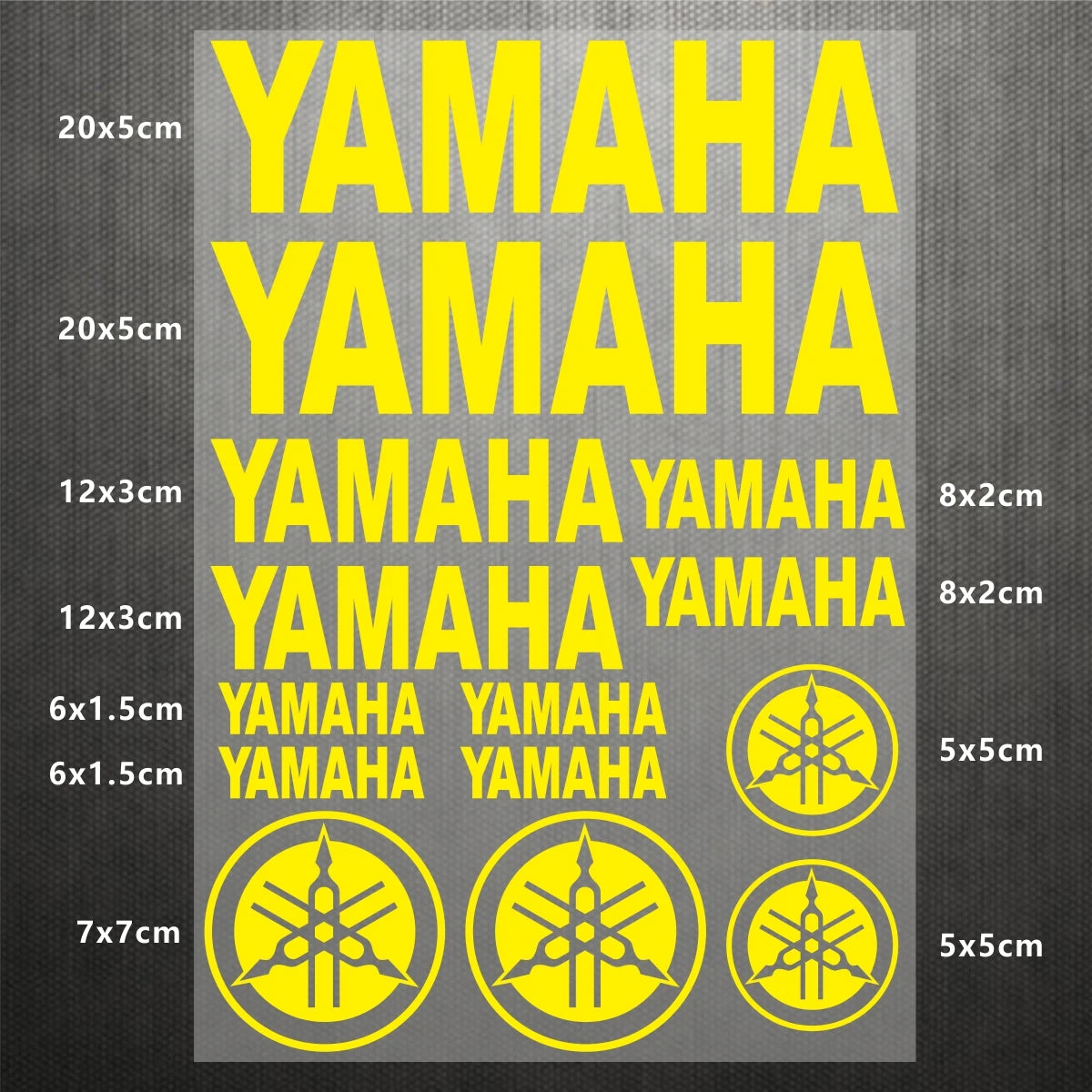 Yamaha Logo Stickers for Motorcycle Tank Helmet Decals