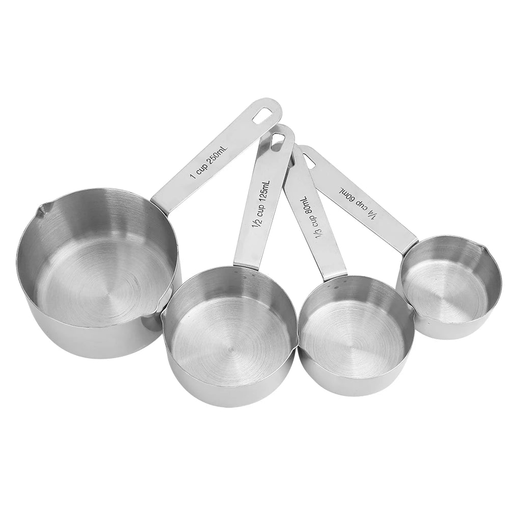 Stainless Steel Measuring Cups Set for Kitchen and Baking