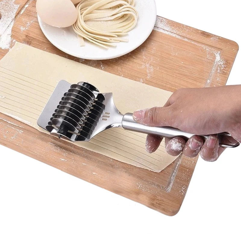 Manual Stainless Steel Noodle Cutter Pasta Maker Kitchen Tool