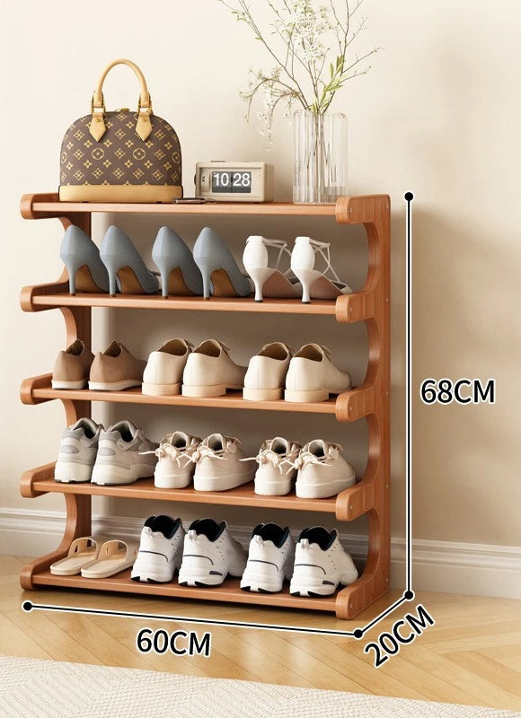 Modern Wooden Shoe Rack for Home and Dormitory Storage