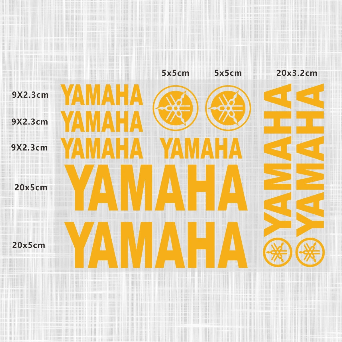 Yamaha Logo Stickers for Motorcycle Tank Helmet Decals