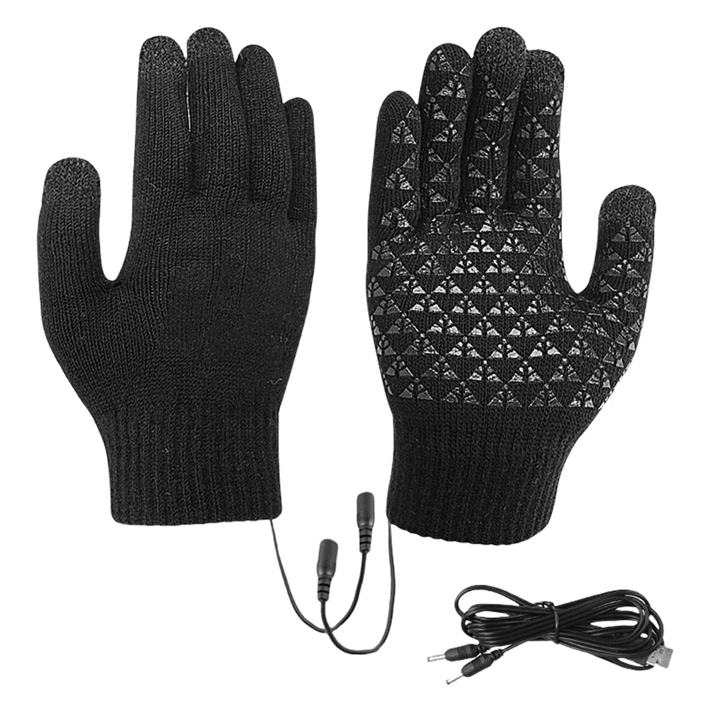 Winter Electric Heated Touchscreen Outdoor Gloves by Shunmaii