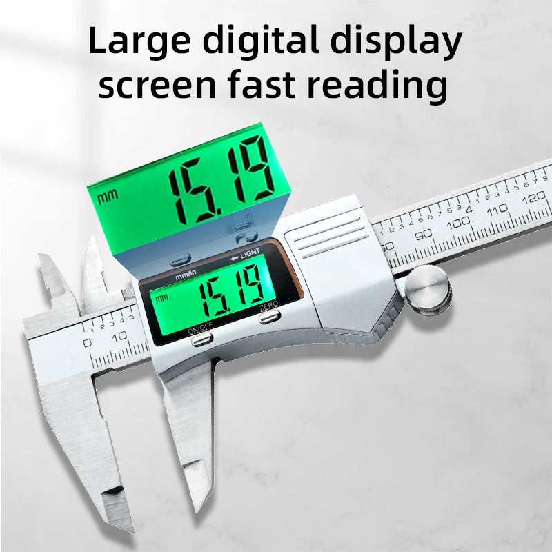 Digital Vernier Caliper Stainless Steel Measuring Tool for Woodworking